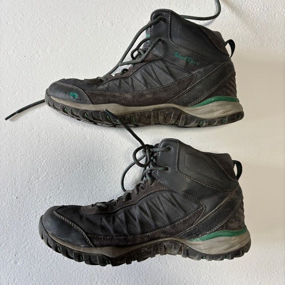 WindRiver Kids / Womens Switchback Waterproof Hyper Dri 3 Mid Cut Hikers - Grey - Picture 5 of 7